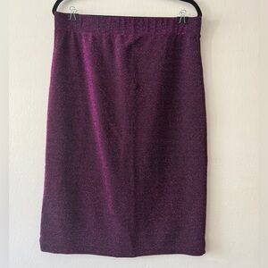 wild fable Dark Pink Metallic Pencil Skirt